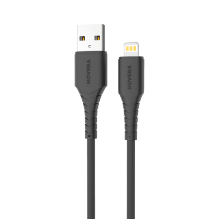 Cable 2.4a Usb A L Para iPhone 1m Novera - Negro
