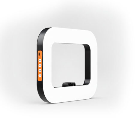 Aro De Luz Cuadrado Para Celular Recargable / Portatil - Blanco