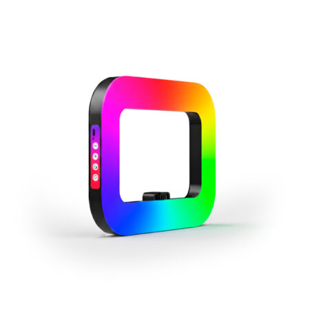 Aro De Luz Cuadrado Para Celular Recargable / Portatil - RGB