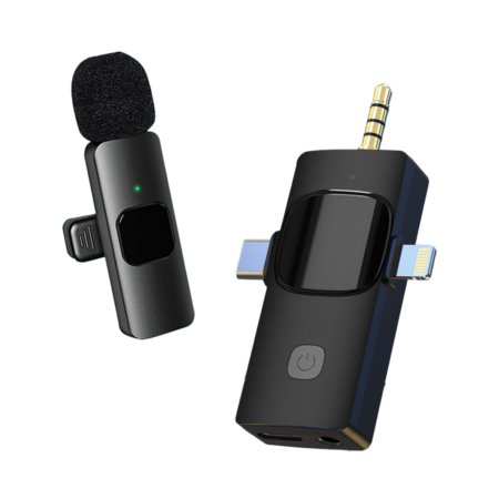 Microfono Corbatero 3 En 1 Inalambrico - Novera - 1