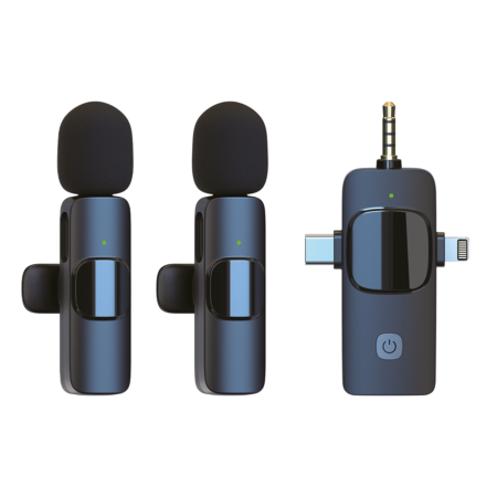 Microfono Corbatero 3 En 1 Inalambrico - Novera