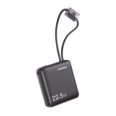 Cargador Portatil Mini 10000 mAh 22.5w Tipo C y Lightning - Negro