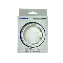 Cable de Nailon trenzado USB-C a USB-C 60w 1m - Negro