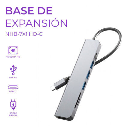 HUB Usb-C – 7 Puertos con HDMI 4K